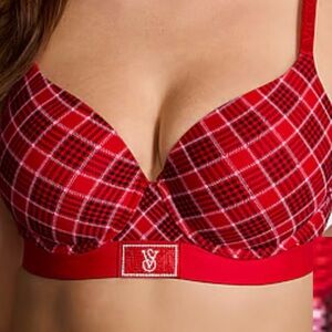 Victoria's Secret Red Checkered Bra